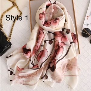 Floral Silk Scarf